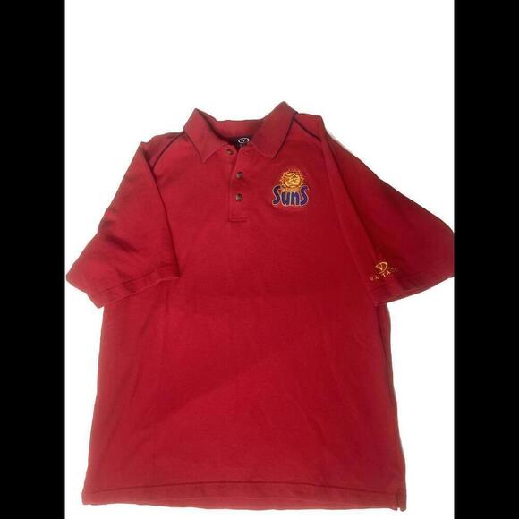Other - RARE MILB Jacksonville Suns Florida Baseball Polo Embroidered  Large Red mt9